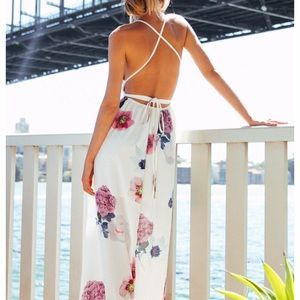 Glimmer Maxi Dress White